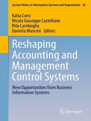 cover image of Reshaping Accounting and Management Control Systems